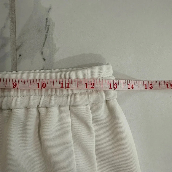 J.Crew Womens Drapey Double Twill Skirt 00 Ivory Mini Drawstring Pockets - Picture 8 of 9